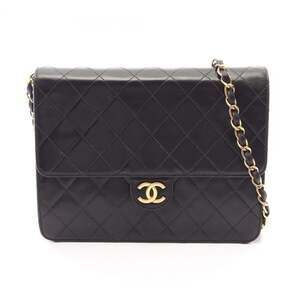 Chanel Matelassé Single Flap Push-Lock Shoulder Bag/Handbag, Lambskin Leather...